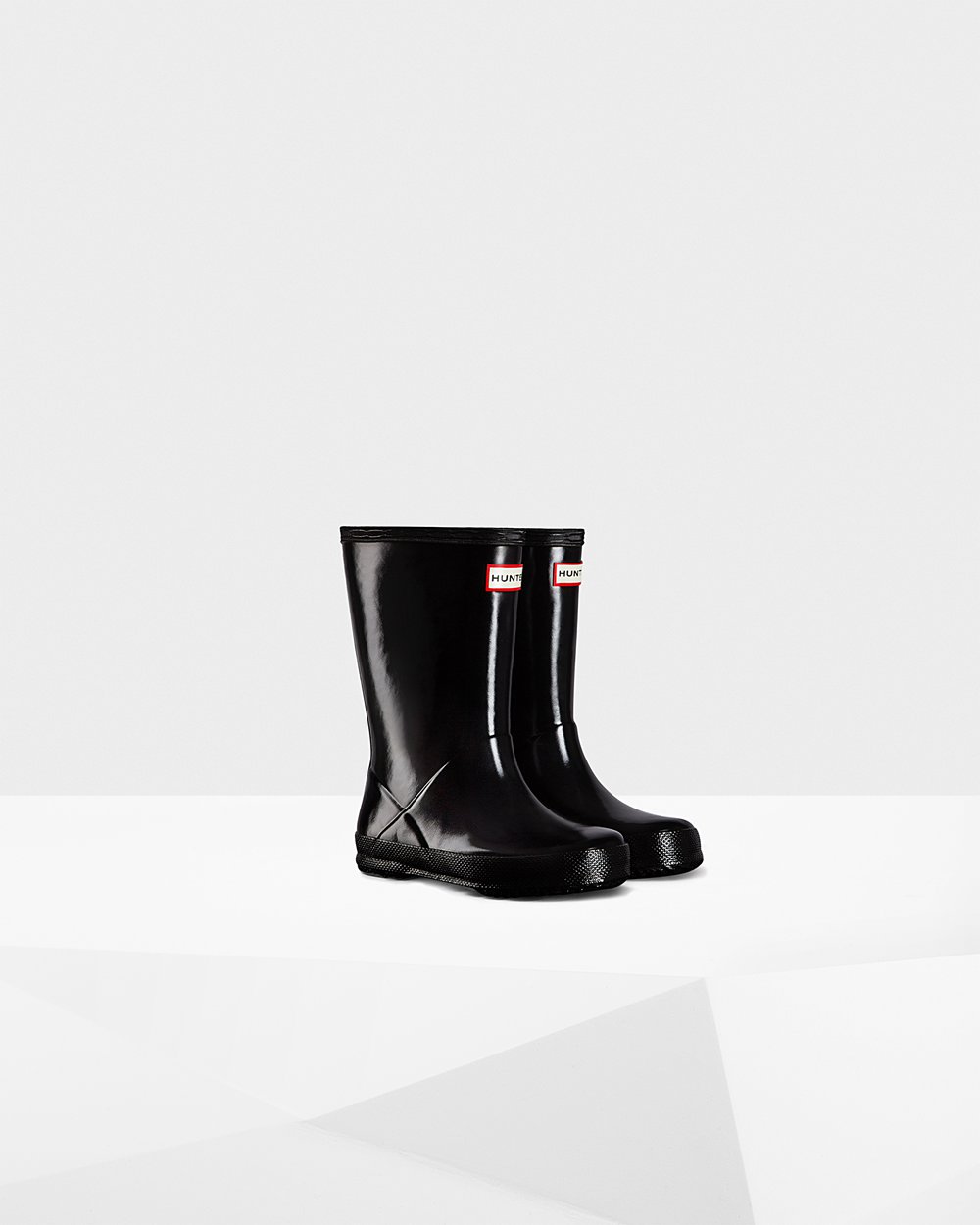 Botas De Agua Hunter Niños Original First Classic Gloss - Negras - Argentina 2153LCAFR